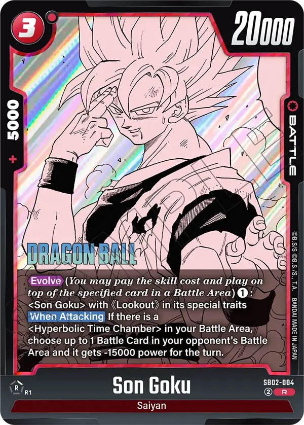 Son Goku SB02-004 card