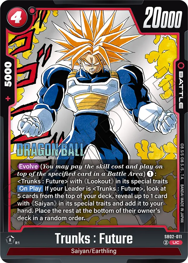 Trunks : Future SB02-011 card