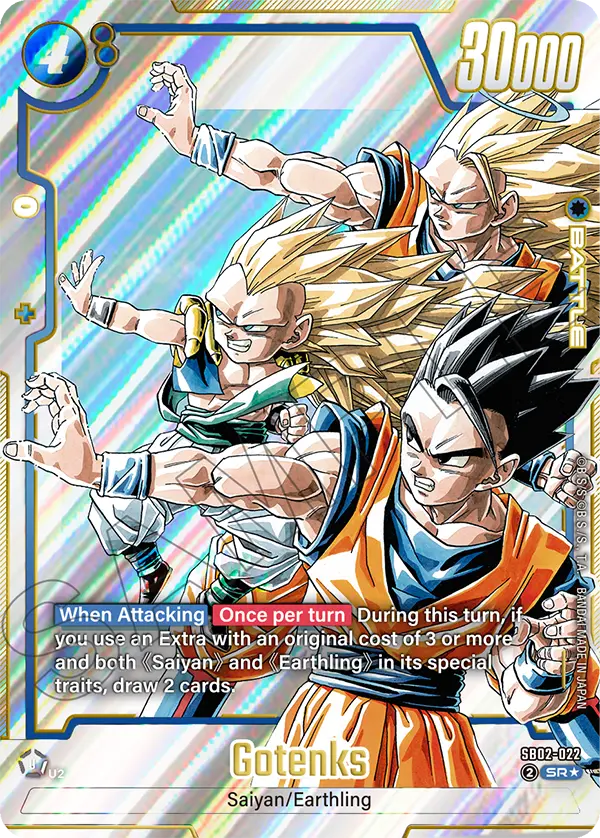 Gotenks SB02-022 Dragon Ball Fusion World card, Alt Art