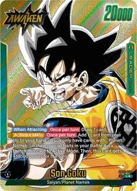 Son Goku SB02-033 Dragon Ball Fusion World card, Gold Stamped