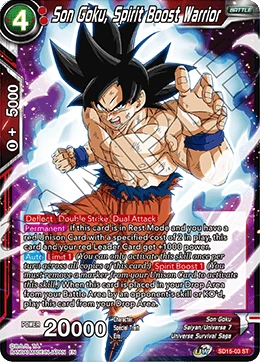 Son Goku, Spirit Boost Warrior SD15-03 card