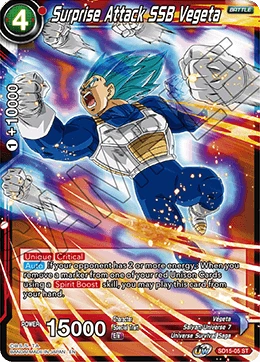 Surprise Attack SSB Vegeta SD15-05 card