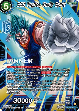 SSB Vegito, Godly Spirit SD18-02_PR03 card