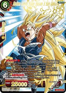 Broken Limits Super Saiyan 3 Son Goku SD2-02 card