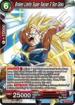 Broken Limits Super Saiyan 3 Son Goku SD2-02_PR