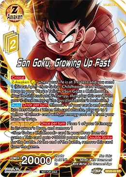 Son Goku, Growing Up Fast SD20-02_PR card