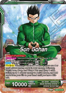 Son Gohan SD21-01 card