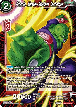Piccolo, Master-Student Technique SD21-02 card
