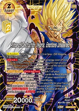 Prince of Destruction Vegeta, Emotions Unleashed SD22-02 card