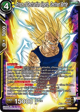 Prince of Destruction Vegeta, Destined Battle SD22-06 card