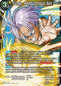 Trunks, Rambunctious Son SD22-07 card