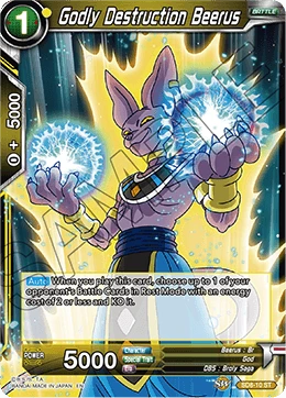 Godly Destruction Beerus SD8-10 card
