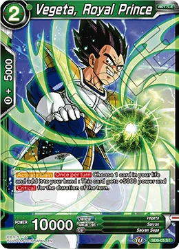 Vegeta, Royal Prince SD9-03 card
