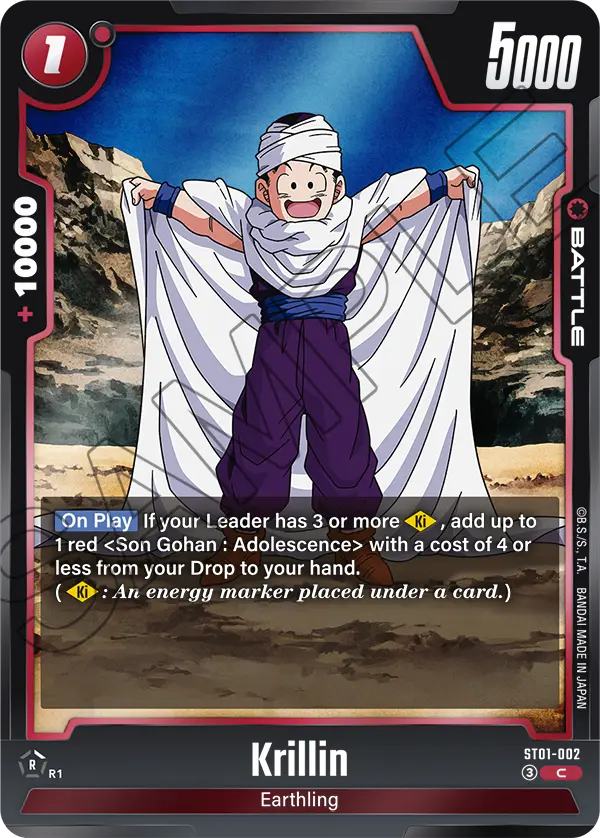 Krillin ST01-002 card