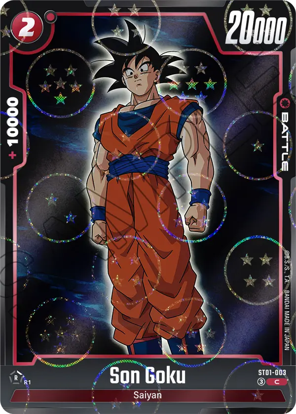 Son Goku ST01-003 Dragon Ball Fusion World card, Variant 1