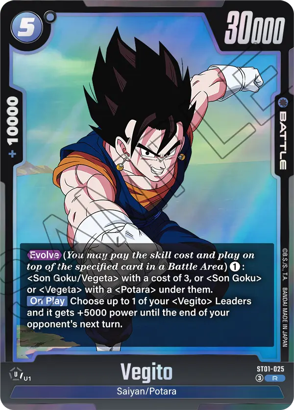 Vegito ST01-025 card