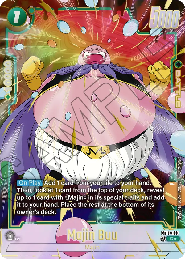 Majin Buu ST01-028 Dragon Ball Fusion World card, Variant 1