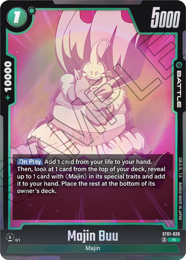 Majin Buu ST01-028 Dragon Ball Fusion World card