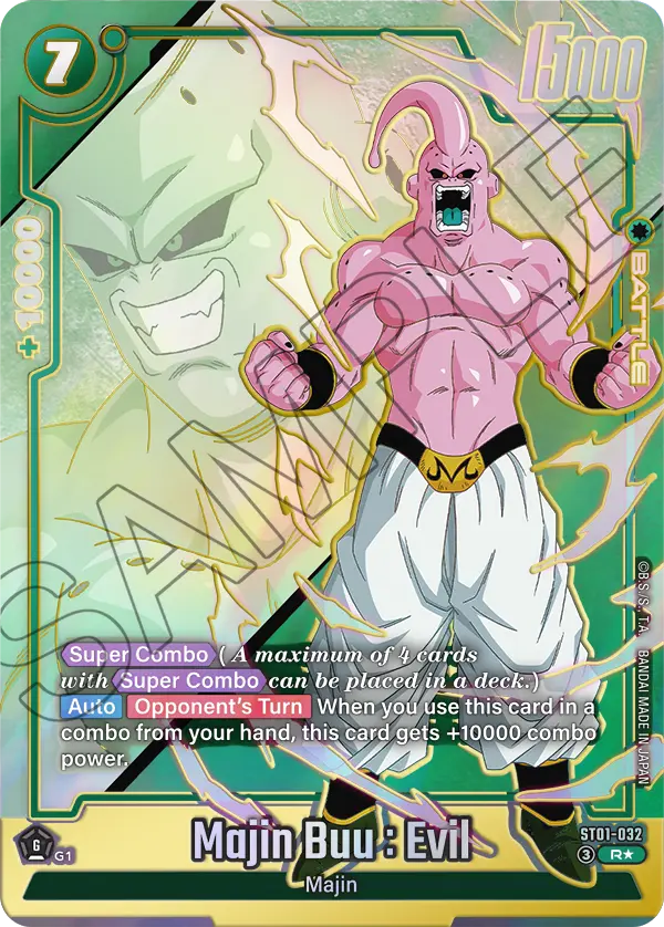 Majin Buu : Evil ST01-032 Dragon Ball Fusion World card, Variant 1