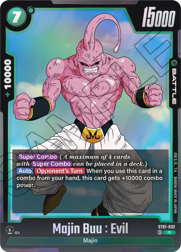 Majin Buu : Evil ST01-032 Dragon Ball Fusion World card