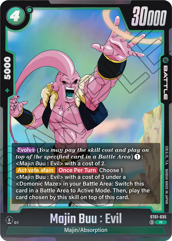 Majin Buu : Evil ST01-035 card