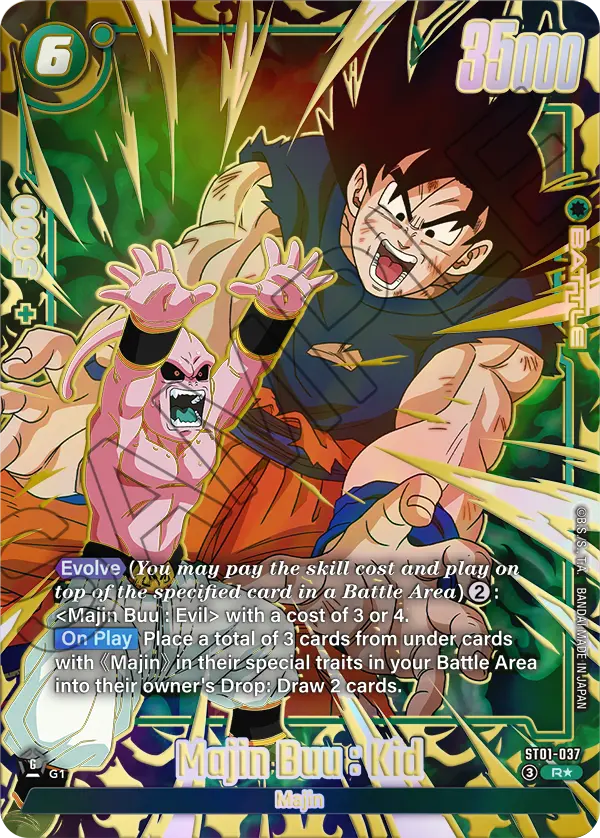 Majin Buu : Kid ST01-037 Dragon Ball Fusion World card, Variant 1
