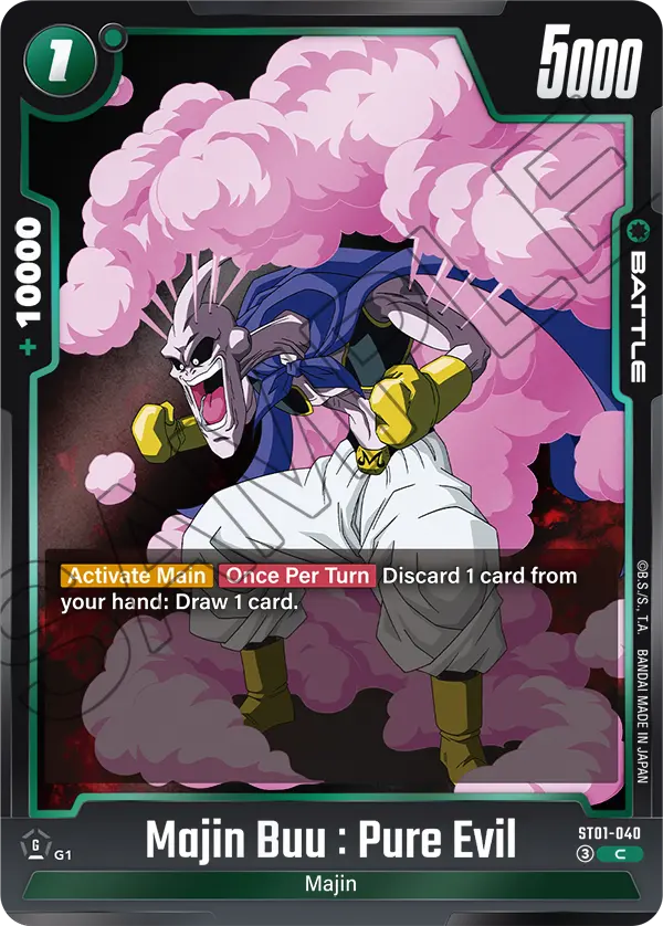 Majin Buu : Pure Evil ST01-040 card