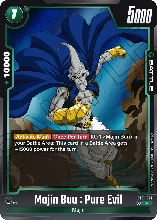 Majin Buu : Pure Evil ST01-041 card