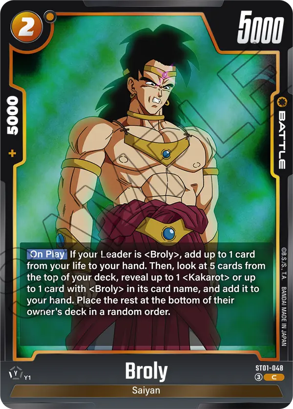 Broly ST01-048 card