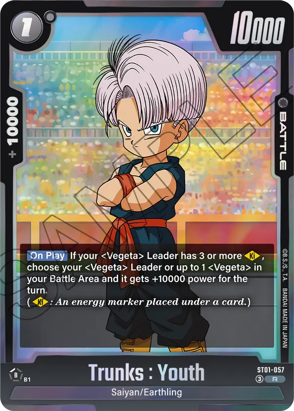 Trunks : Youth ST01-057 Dragon Ball Fusion World card