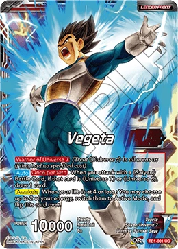 Vegeta TB1-001 card