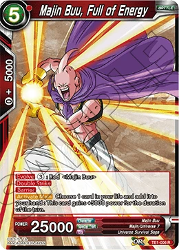 Majin Buu, Full of Energy TB1-006 card