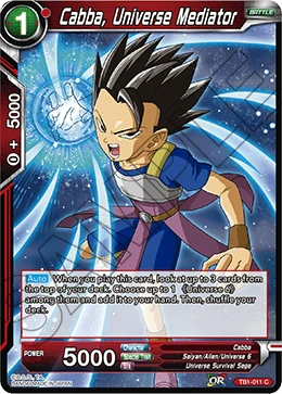 Cabba, Universe Mediator TB1-011 card