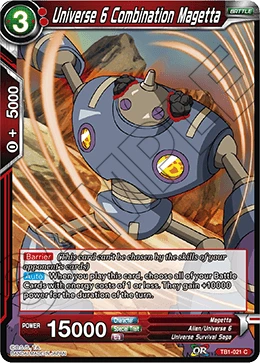 Universe 6 Combination Magetta TB1-021 card