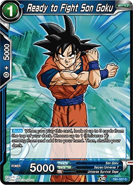 Ready to Fight Son Goku TB1-027 card