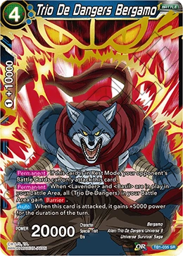 Trio De Dangers Bergamo TB1-035 Dragon Ball Masters card