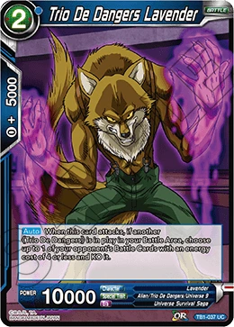 Trio De Dangers Lavender TB1-037 card