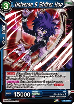 Universe 9 Striker Hop TB1-041 card