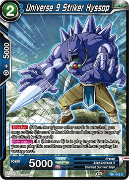 Universe 9 Striker Hyssop TB1-043 card