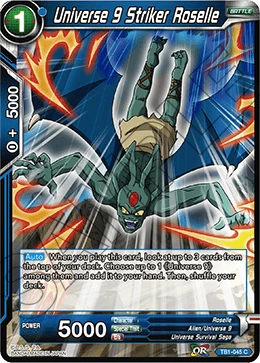 Universe 9 Striker Roselle TB1-045 card