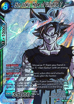 Son Goku, Hope of Universe 7 TB1-052 Dragon Ball Masters card