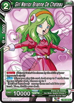 Girl Warrior Brianne De Chateau TB1-057 card