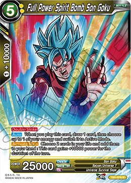 Full Power Spirit Bomb Son Goku TB1-075_BD card