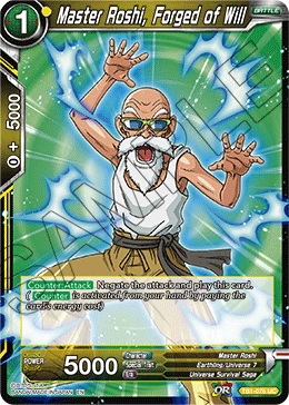 Master Roshi, Forged of Will TB1-076_PR02 card