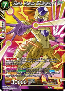 Frieza, Emperor of Universe 7 TB1-077 Dragon Ball Masters card, BD