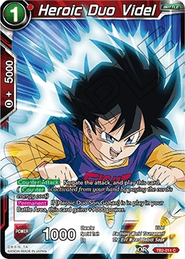 Heroic Duo Videl TB2-011 card