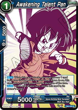 Awakening Talent Pan TB2-024 Dragon Ball Masters card, Reprint