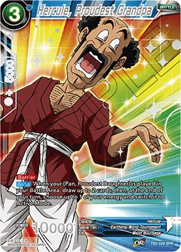 Hercule, Proudest Grandpa TB2-029 Dragon Ball Masters card