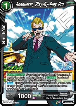 Announcer, Play-By-Play Pro TB2-067 Dragon Ball Masters card