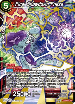 Final Showdown Frieza TB3-002 card